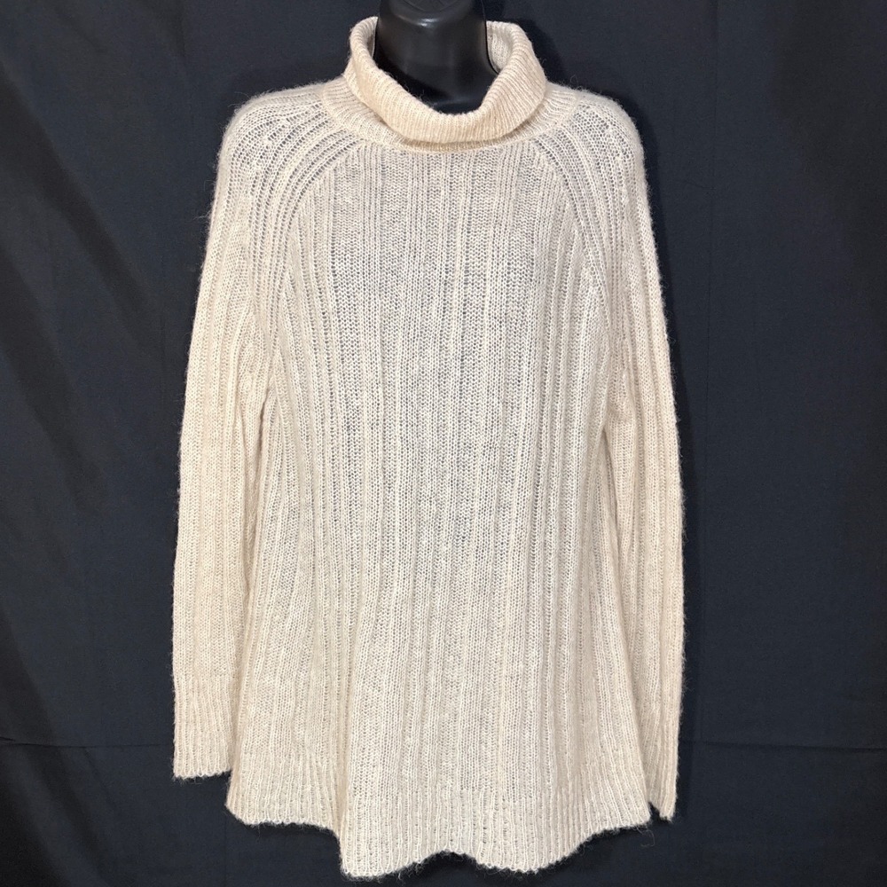 Atelier Delphine Oversized Turtleneck Sweater Baby Alpaca Beige Quiet‎ Luxury
